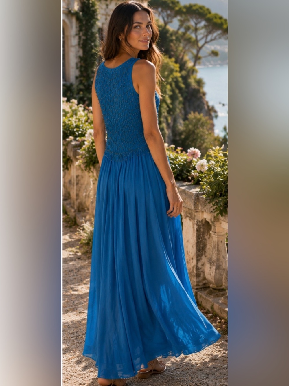 NWT DÔEN Donyale Dress in Blue Grotto Size S - Picture 5 of 17
